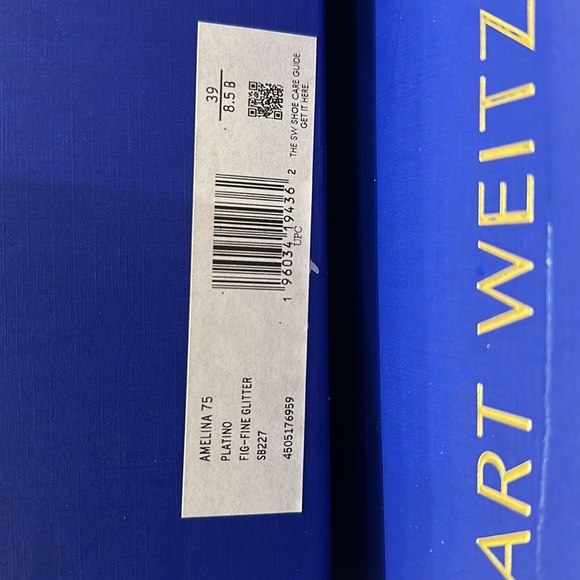 Stuart Weitzman Angelina Glitter Sandles 8.5 / 39 NIB - Picture 6 of 6